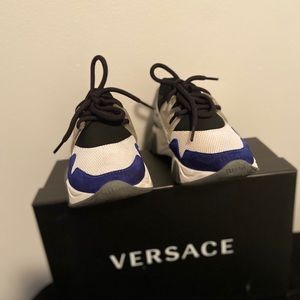 VERSACE Sneakers.. Worn once, A few scuffs near side/bottom trim